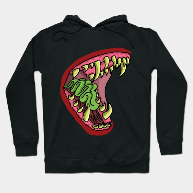 Creepy Jaws Hoodie by deshman